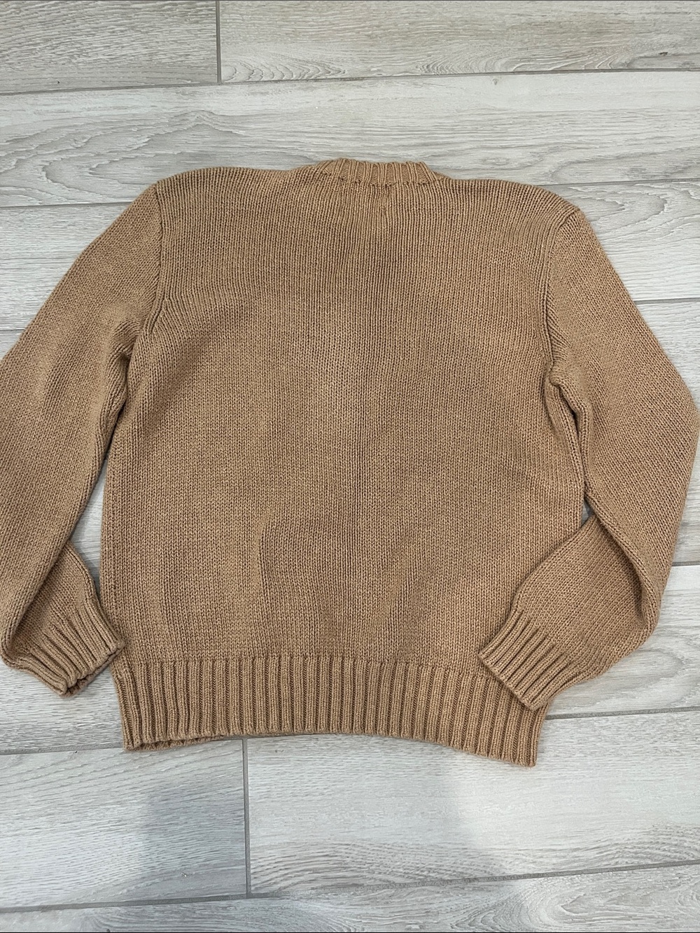 Polo By Ralph Lauren khaki crewneck sweater-Preppie - Picture 5 of 7